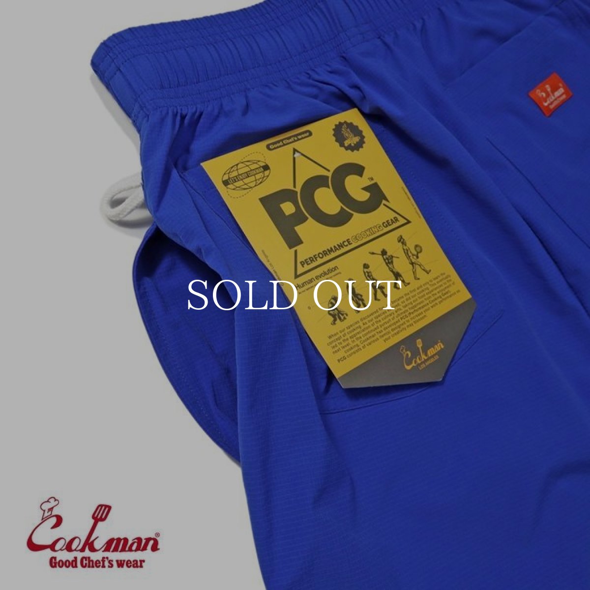 画像12: COOKMAN  Chef Pants Short Light California Blue (12)