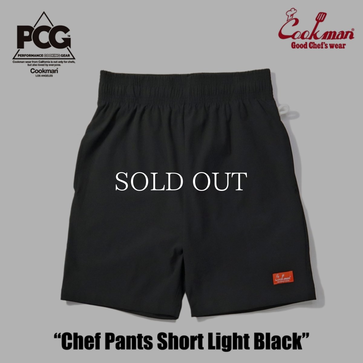 画像3: COOKMAN  Chef Pants Short Light Black (3)