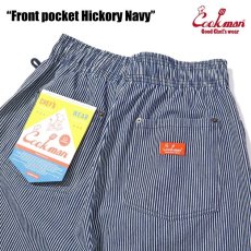 画像11: COOKMAN  Chef Pants Short Front pocket Hickory Navy (11)