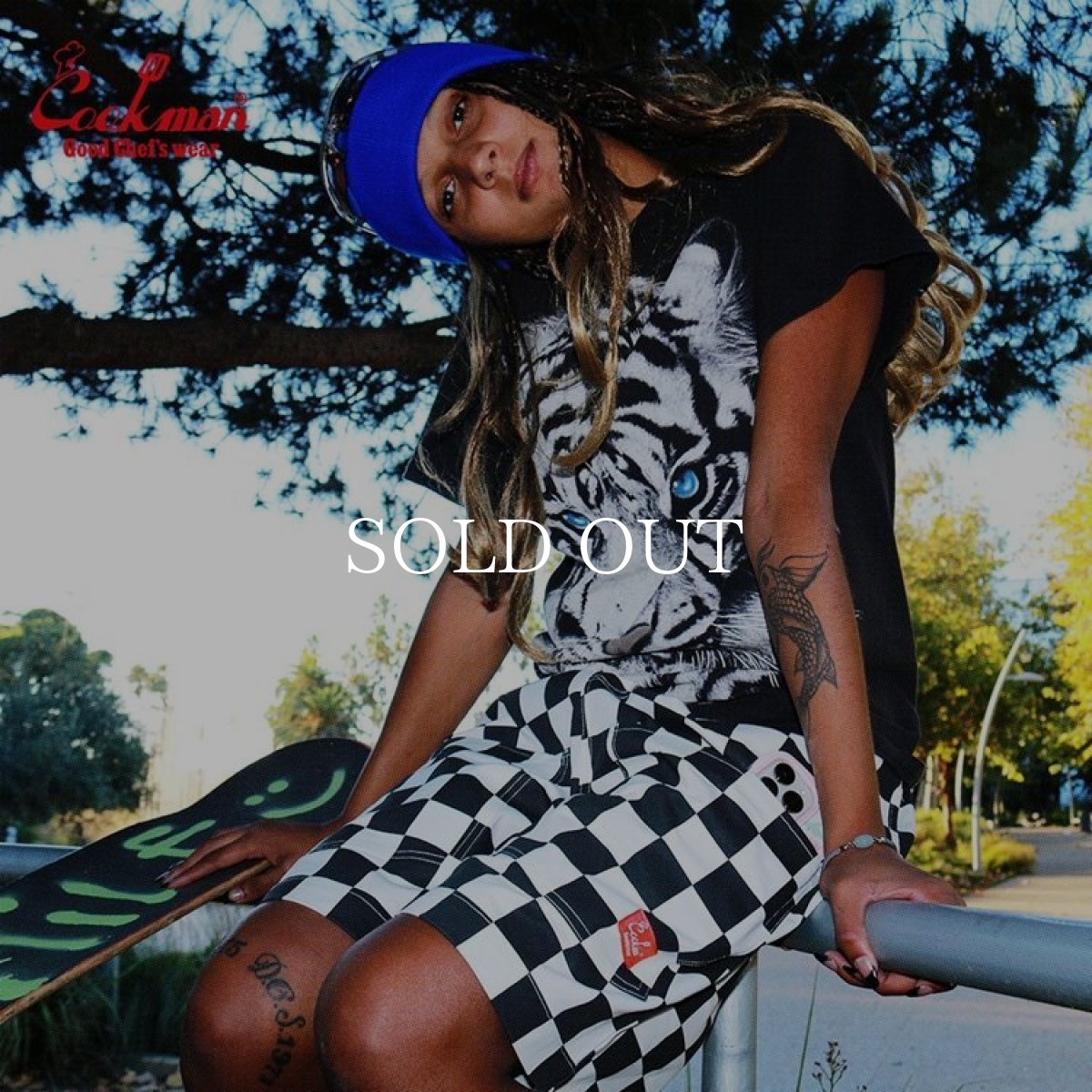 画像9: COOKMAN  Chef Pants Short Front pocket Checker Black (9)