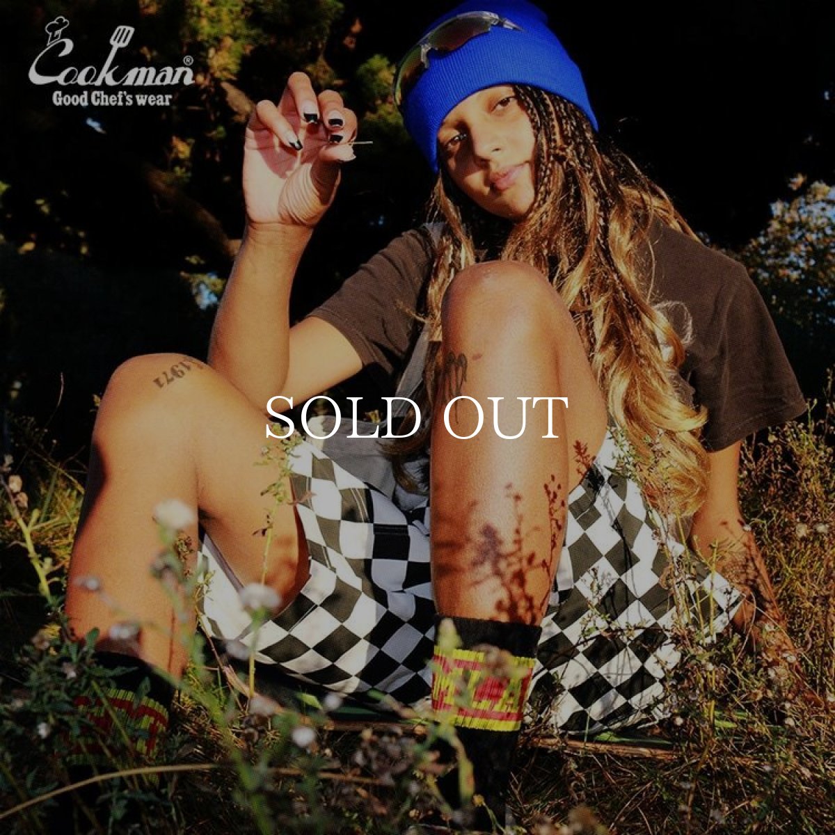 画像10: COOKMAN  Chef Pants Short Front pocket Checker Black (10)