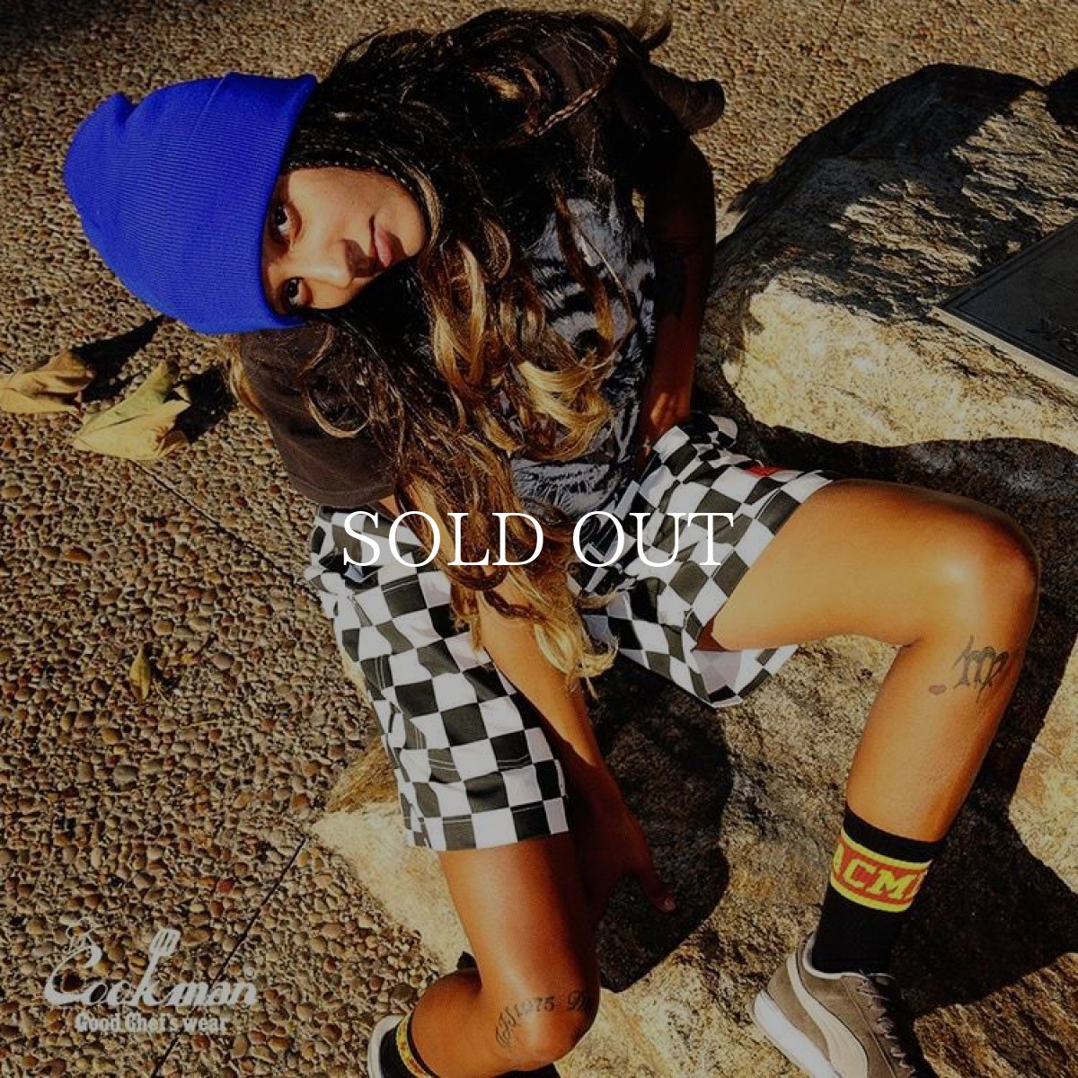 画像13: COOKMAN  Chef Pants Short Front pocket Checker Black (13)