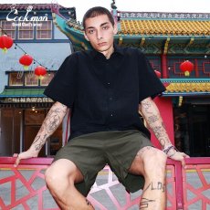 画像15: COOKMAN  Work Shirts Short Sleeve Light Black (15)