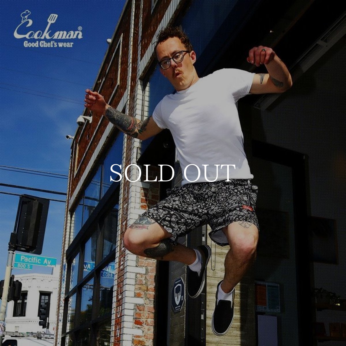 画像7: COOKMAN  Chef Pants Short Front pocket Paisley Black (7)