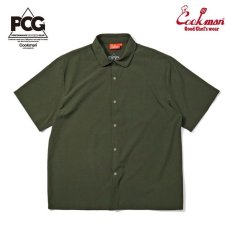 画像1: COOKMAN  Work Shirts Short Sleeve Light Olive (1)