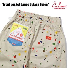 画像15: COOKMAN   Chef Pants Short Front pocket Sauce Splash Beige (15)
