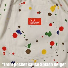 画像16: COOKMAN   Chef Pants Short Front pocket Sauce Splash Beige (16)