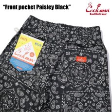 画像12: COOKMAN  Chef Pants Short Front pocket Paisley Black (12)