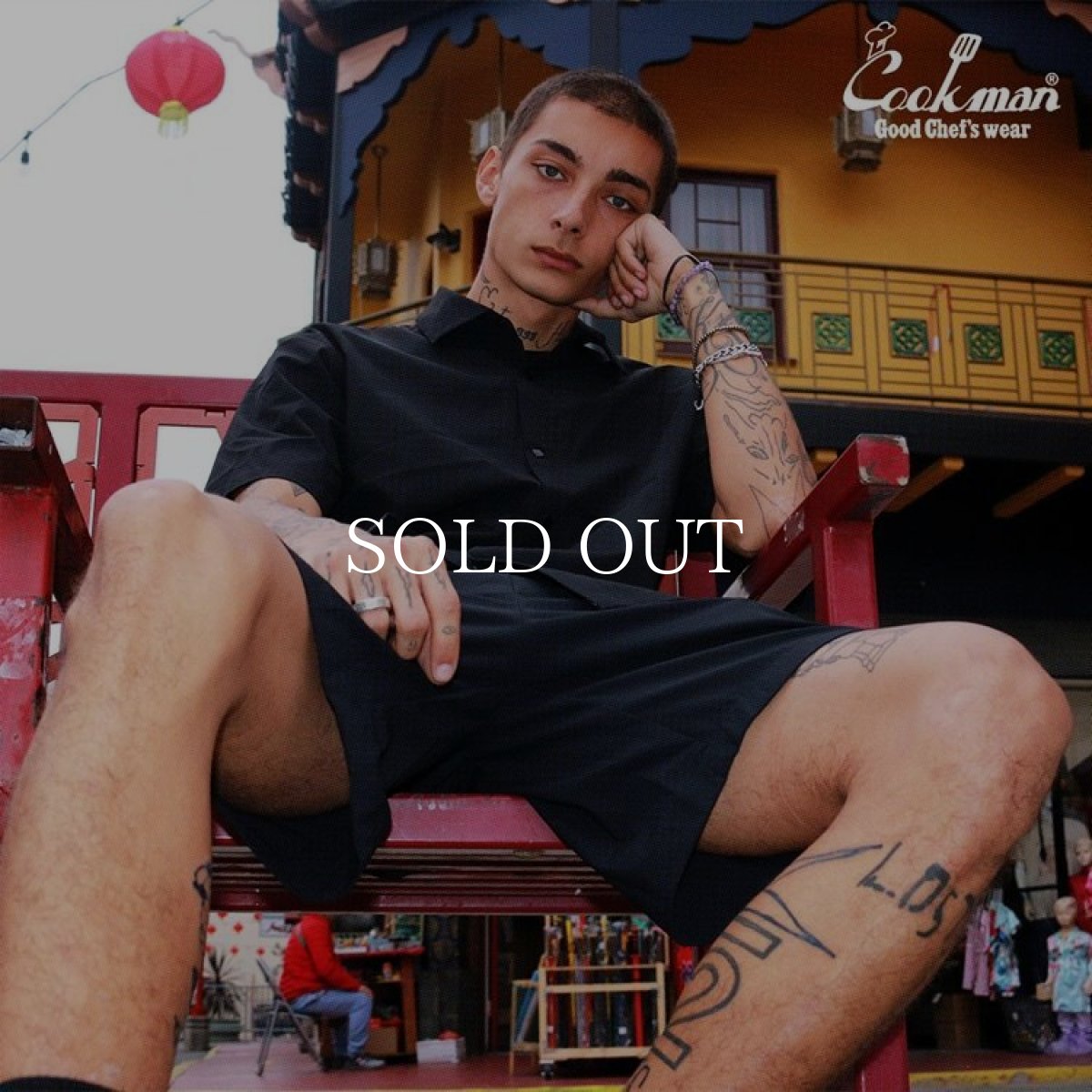 画像10: COOKMAN  Work Shirts Short Sleeve Light Black (10)