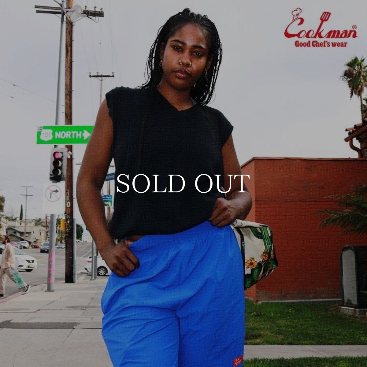 画像5: COOKMAN  Chef Pants Short Light California Blue (5)