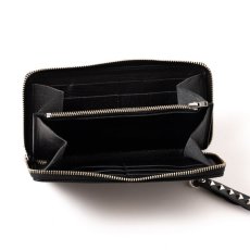 画像5: CALEE  PLANE LEATHER ROUND TYPE ZIP LONG WALLET (5)