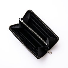 画像4: CALEE  PLANE LEATHER ROUND TYPE ZIP LONG WALLET (4)