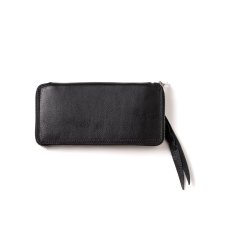 画像2: CALEE  PLANE LEATHER ROUND TYPE ZIP LONG WALLET (2)