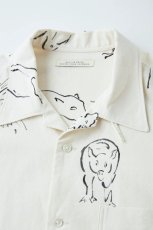 画像3: OLD JOE   ORIGINAL PRINTED OPEN COLLAR SHIRTS(DRAWING)Short-sleeve (3)