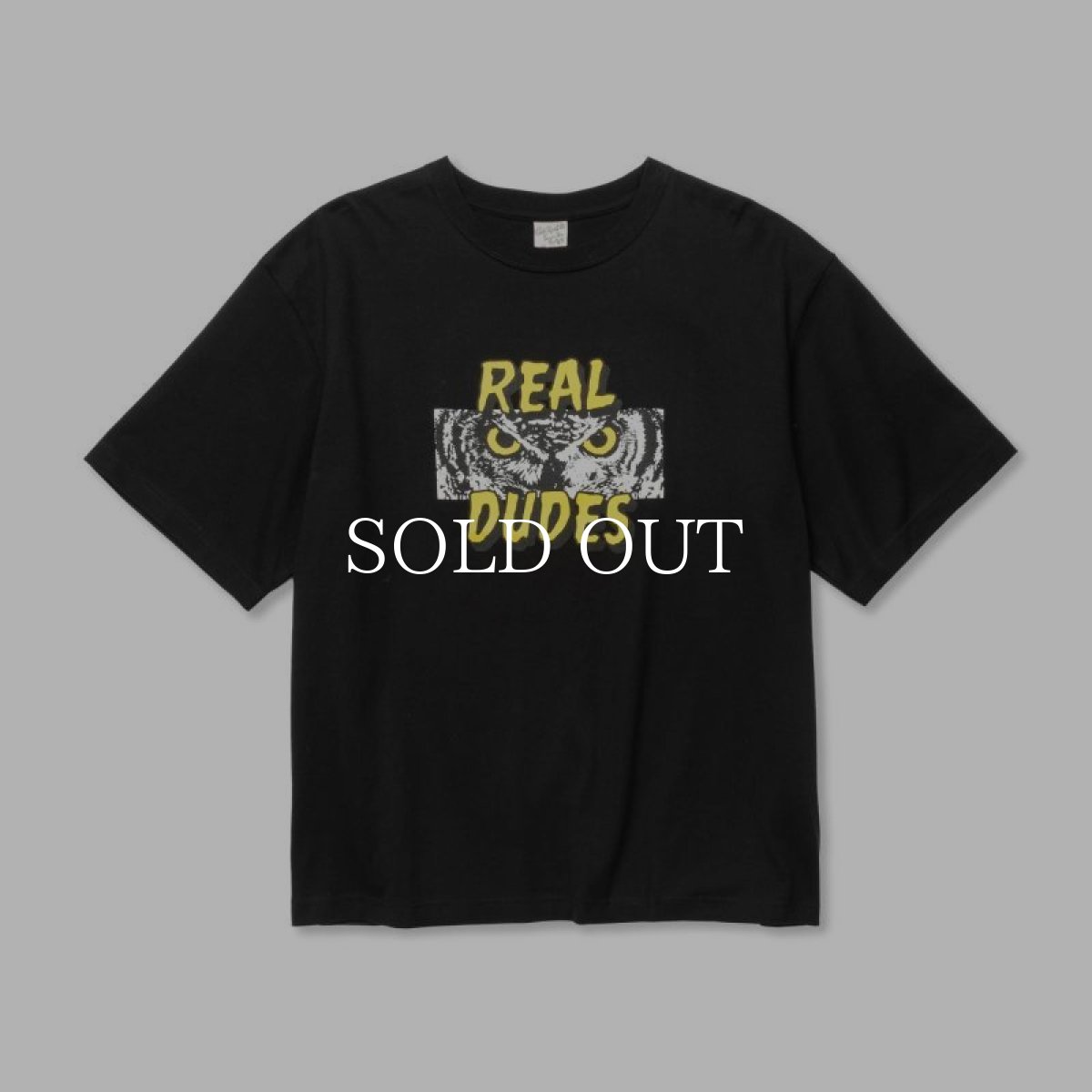 画像1: CALEE  DROP SHOULDER "REAL DUDES" TEE (1)