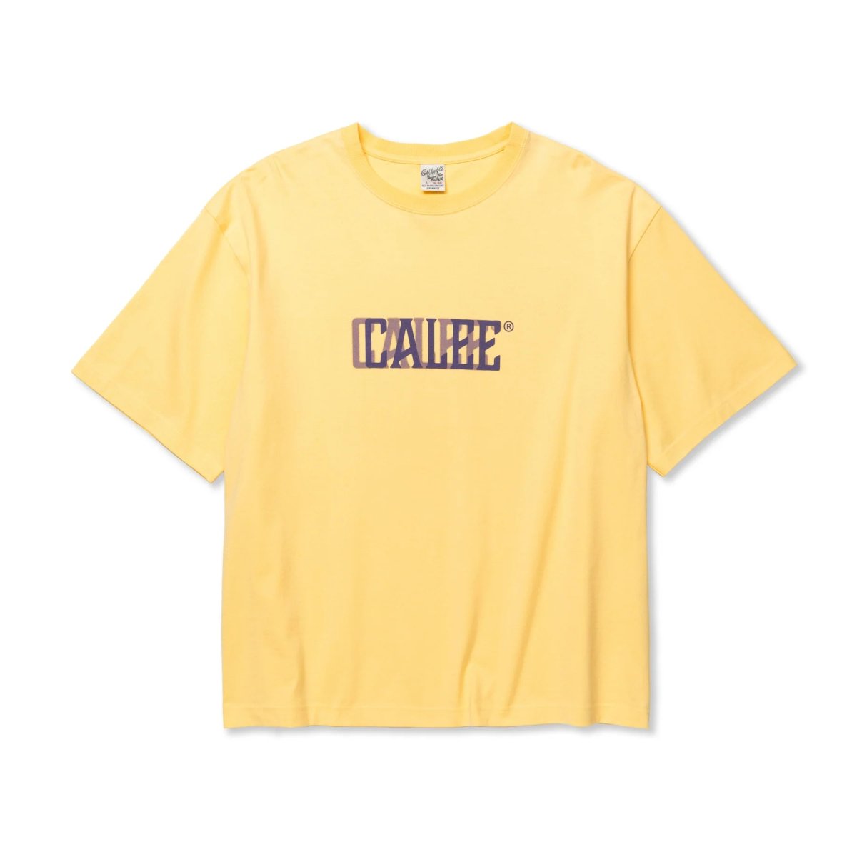 画像4: CALEE  DROP SHOULDER CALEE BLUR LOGO  TEE (4)