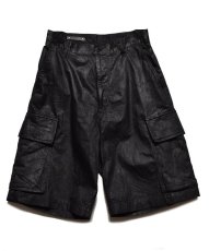 画像1: MINEDENIM  Black Coating Denim Wide Cargo SPS Wide Cargo SPS (1)