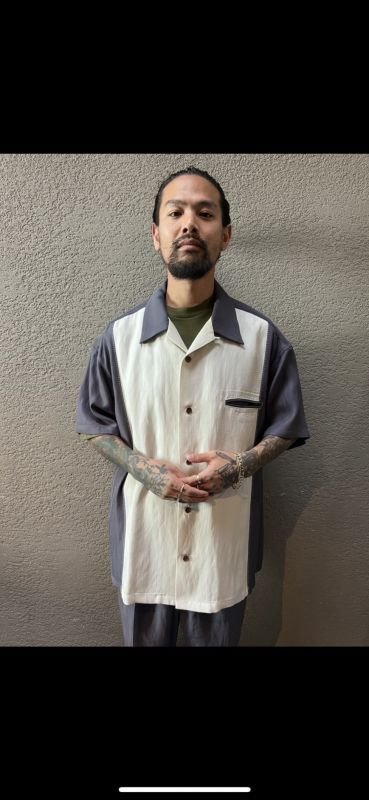 exodus 2TONE OPEN COLLAR 24SS-SH-04 公式通販