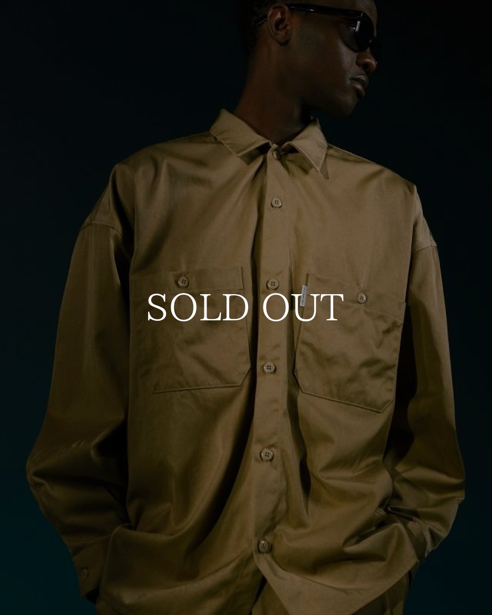 画像4: COOTIE   Nylon Chino Cloth L/S Work Shirt (4)