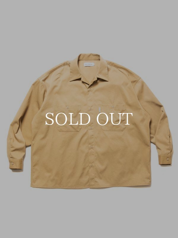 COOTIE PRODUCTIONS Nylon Chino Cloth L/S Work Shirt CTE-24S411