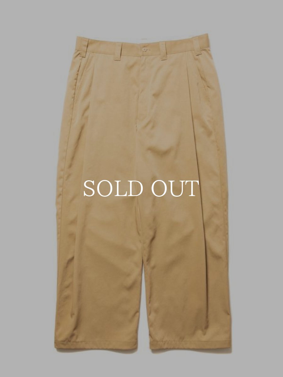 画像3: COOTIE   Nylon Chino Cloth 1 Tuck Trousers (3)