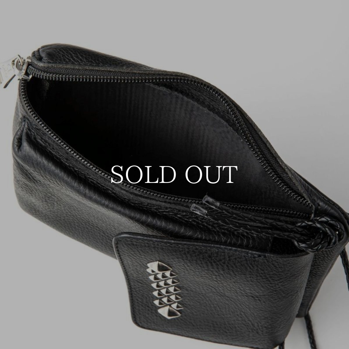 画像7: CALEE  STUDS LEATHER SHOULDER POUCH ＜TYPE B＞ (7)