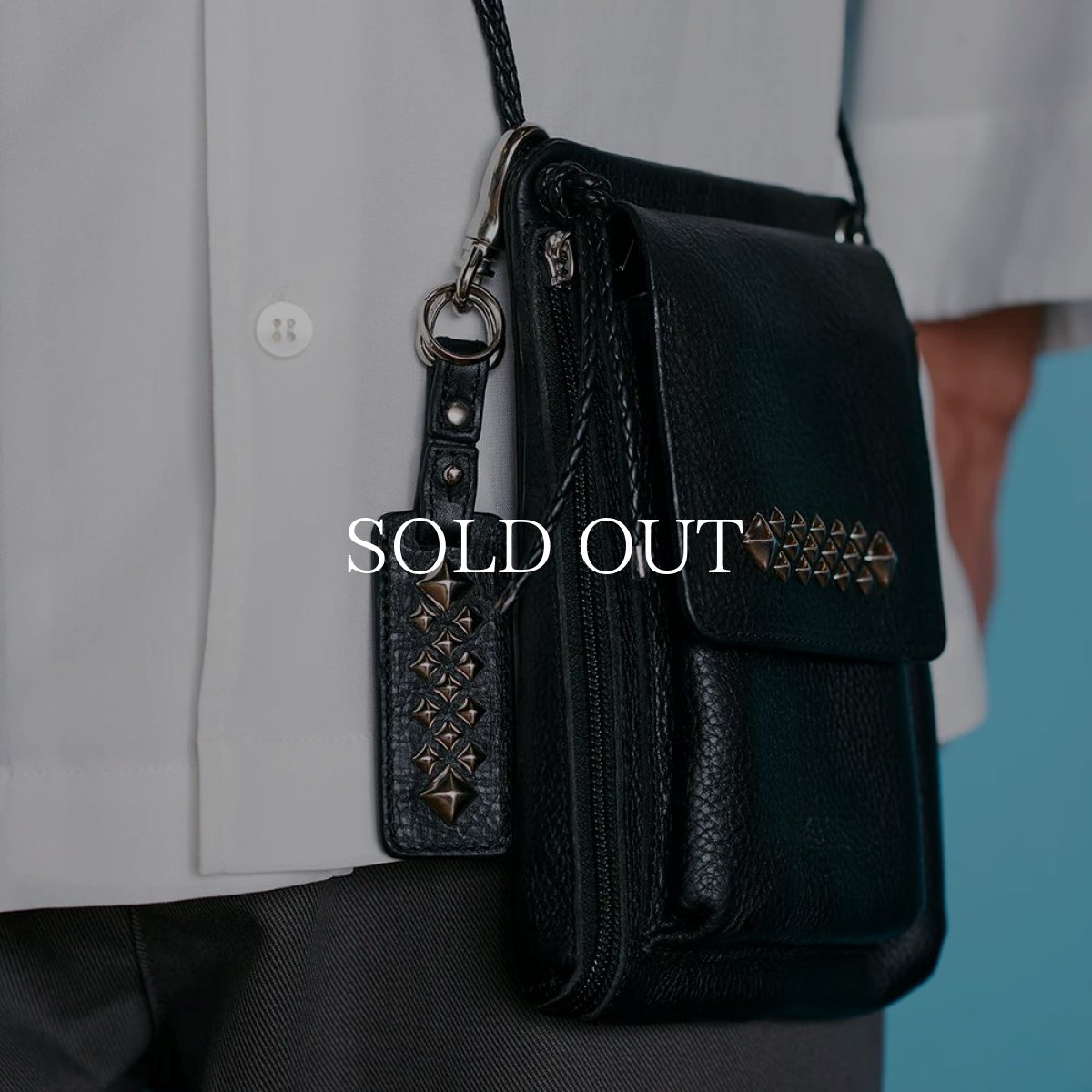 画像5: CALEE  STUDS LEATHER ASSORT KEY RING <TYPE IV> A (5)