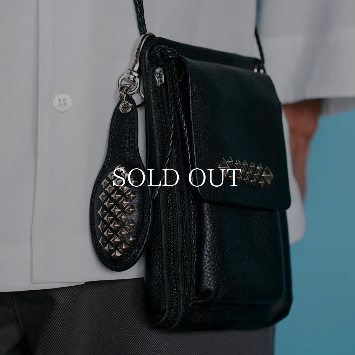 画像5: CALEE  STUDS LEATHER ASSORT KEY RING <TYPE III> B (5)