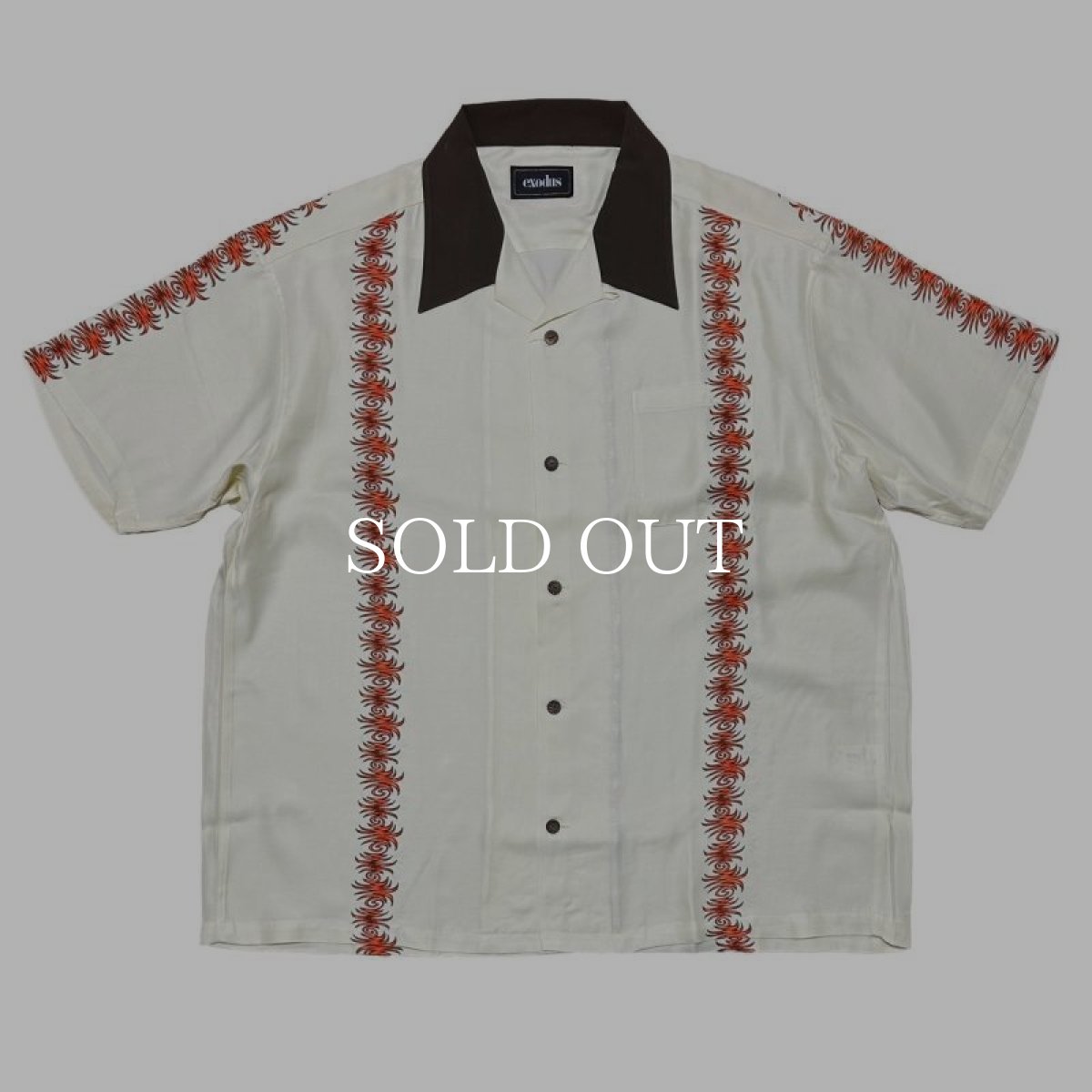 画像3: exodus  TROPICAL GLASS HAWAIIAN SHIRT (3)