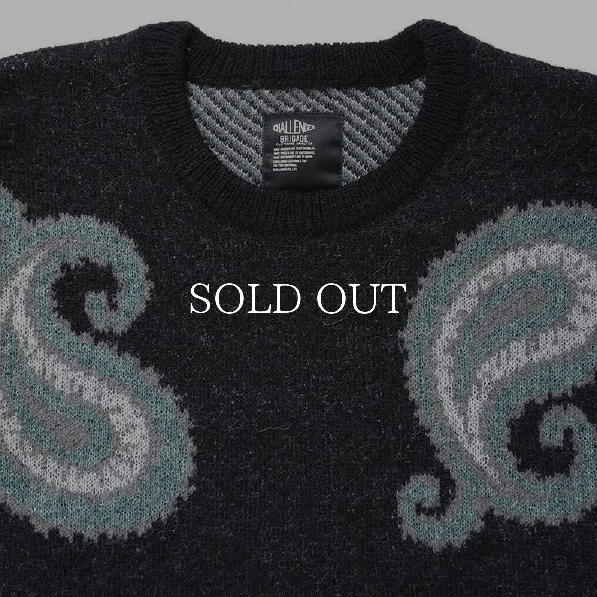 画像5: CHALLENGER  BIG PAISLEY C/N SWEATER  (5)
