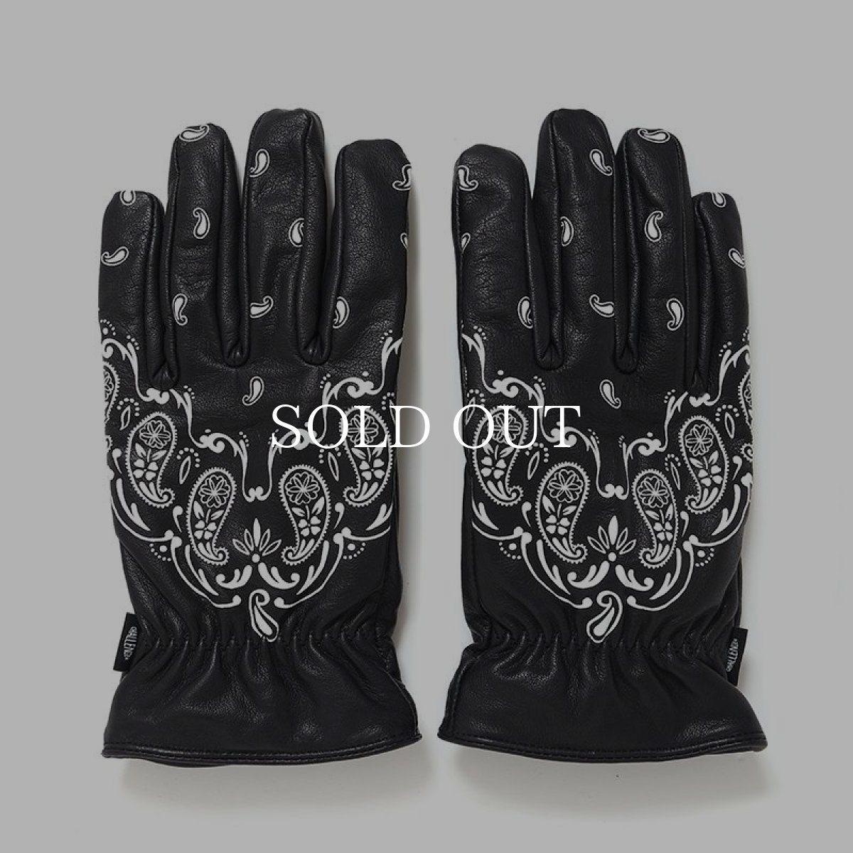 画像1: CHALLENGER  BANDANA LEATHER GLOVE (1)