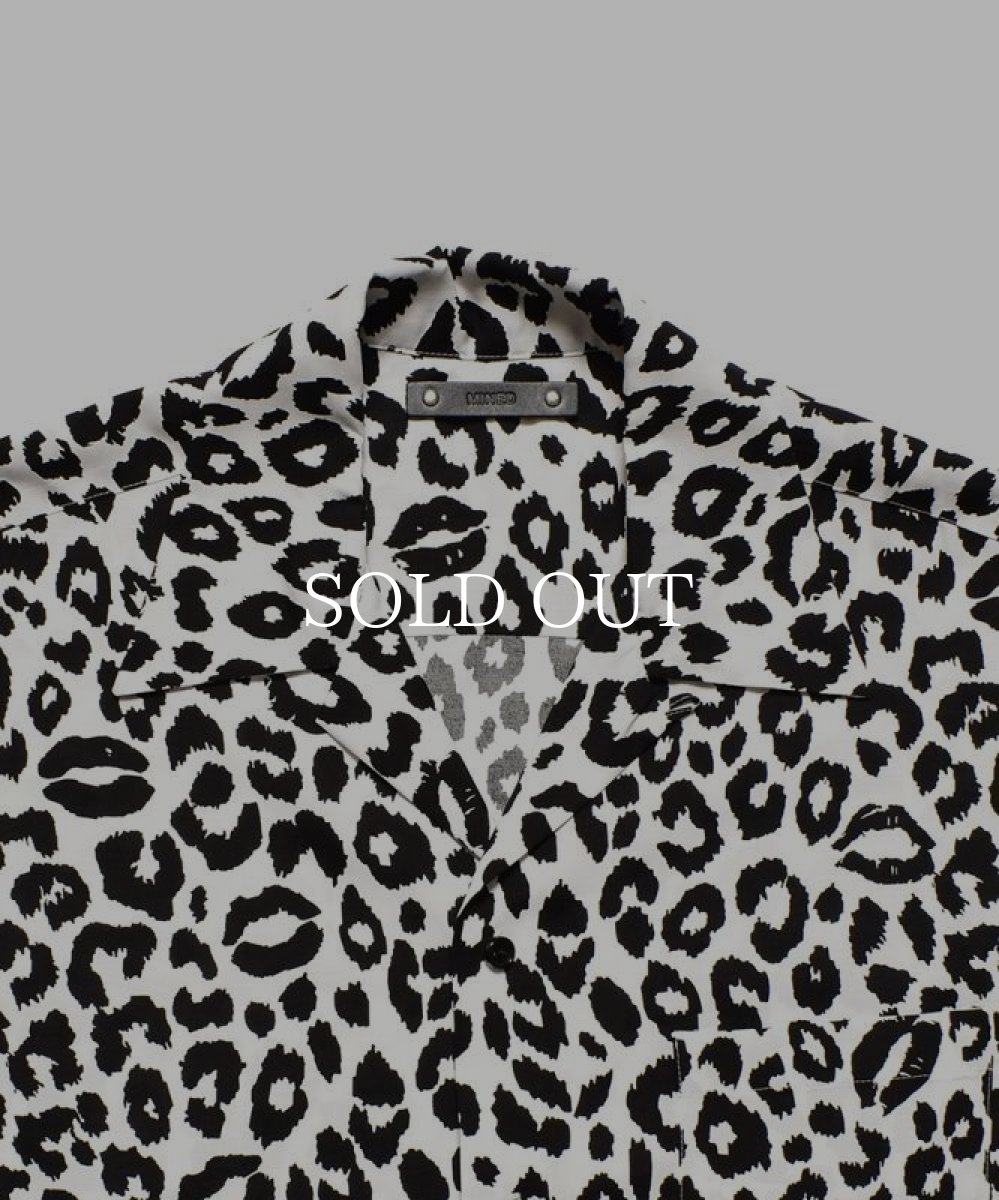 画像2: MINEDENIM  Lips Leopard Print Open Collar SH (2)