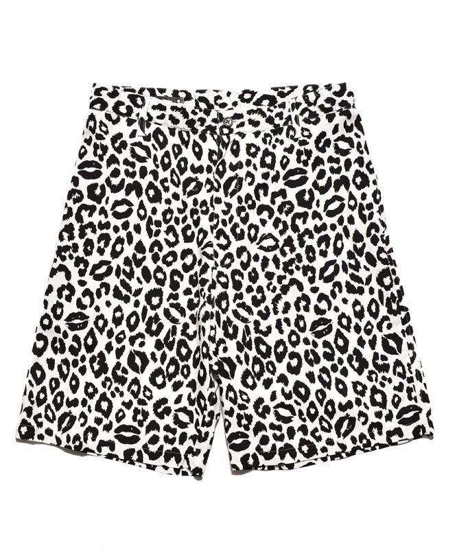 MINEDENIM Lips Leopard Print Easy Shorts 2405-7003 公式通販