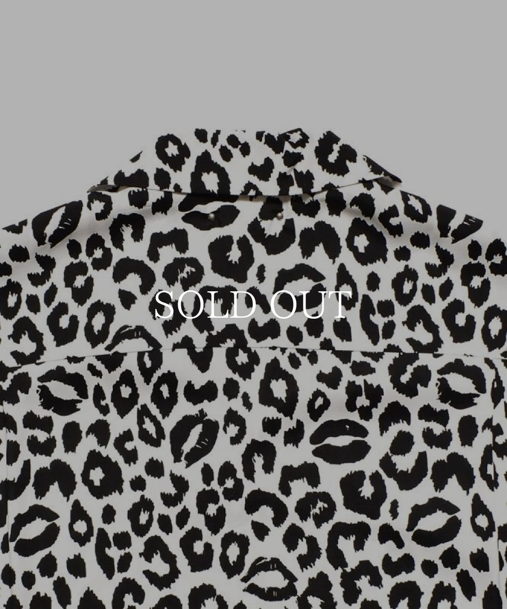 画像4: MINEDENIM  Lips Leopard Print Open Collar SH (4)