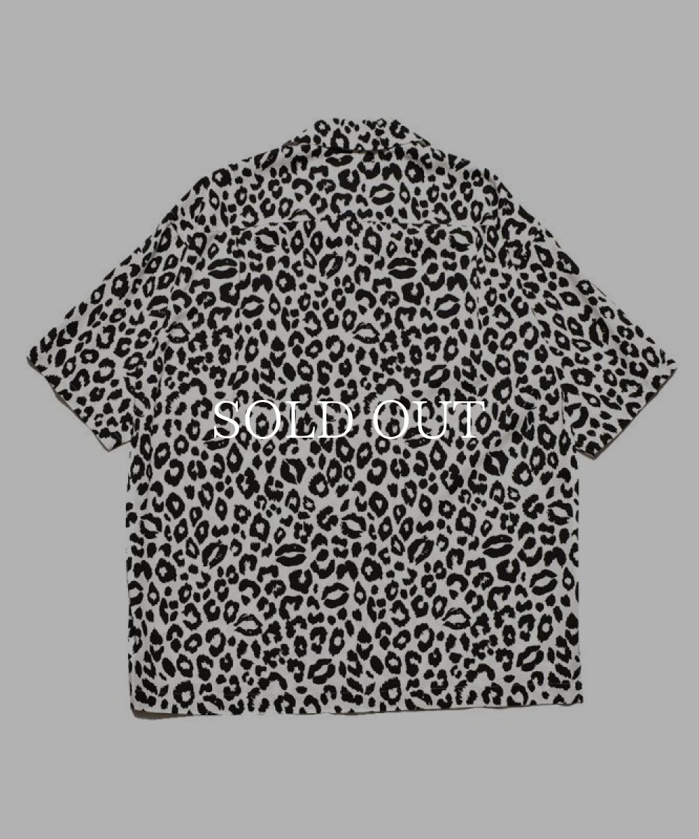 画像3: MINEDENIM  Lips Leopard Print Open Collar SH (3)