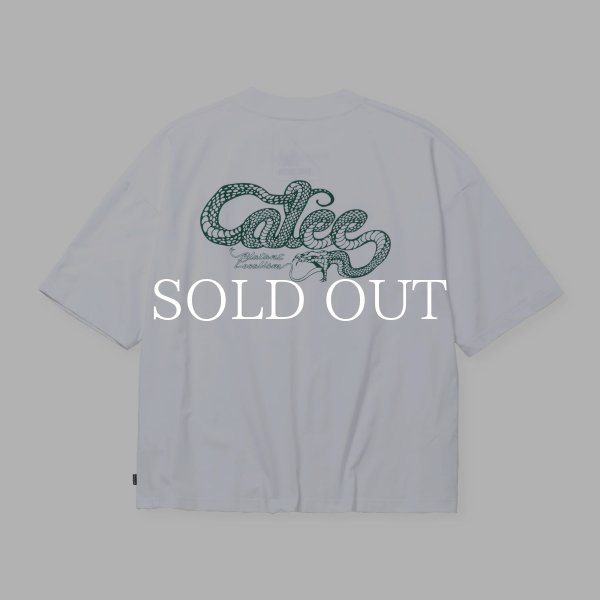 CALEE × SHELTECH®︎ CL SNAKE LOGO DROP SHOULDER TEE CL