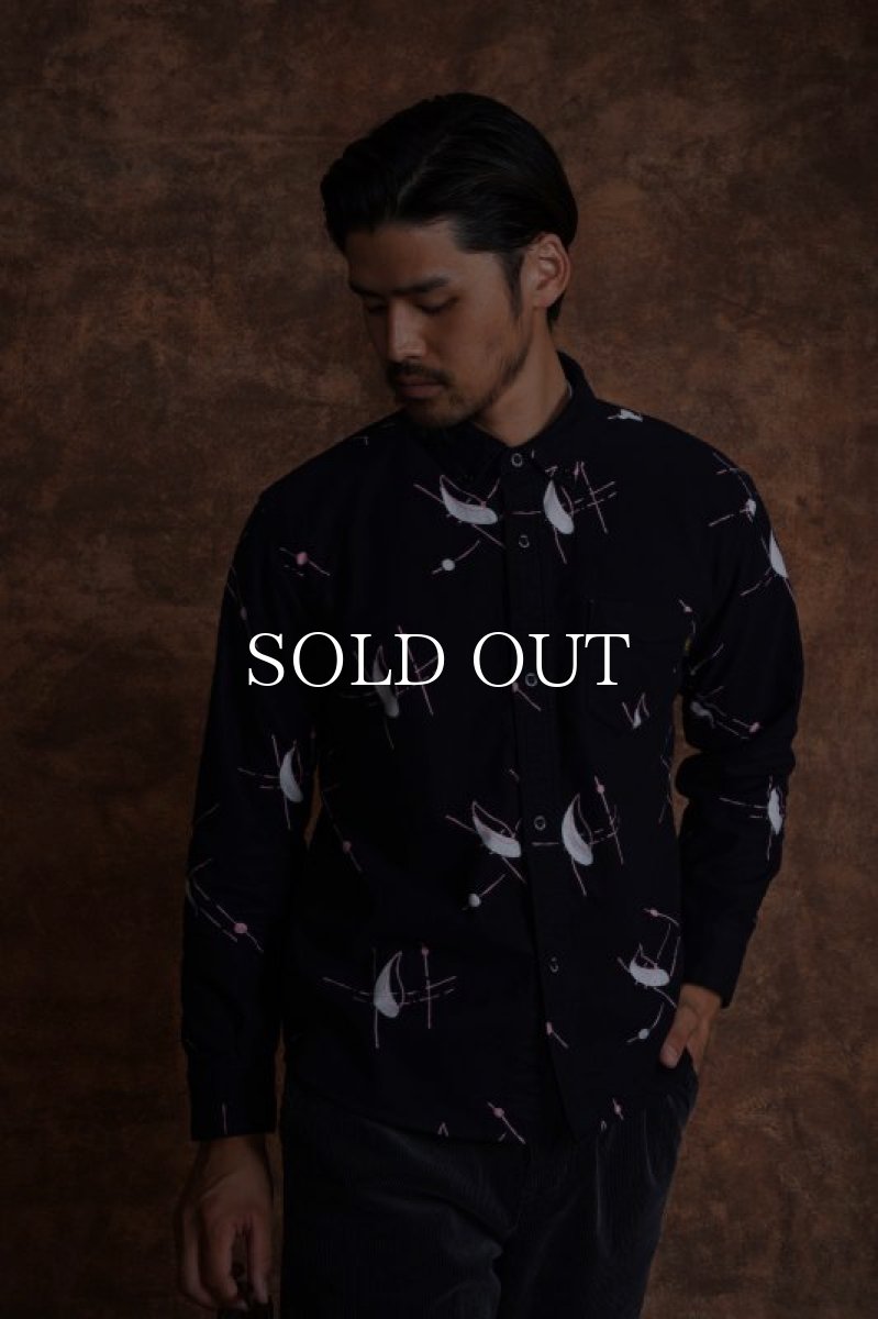 画像8: RATS  PRINT FLANNEL B.D SHIRT (8)