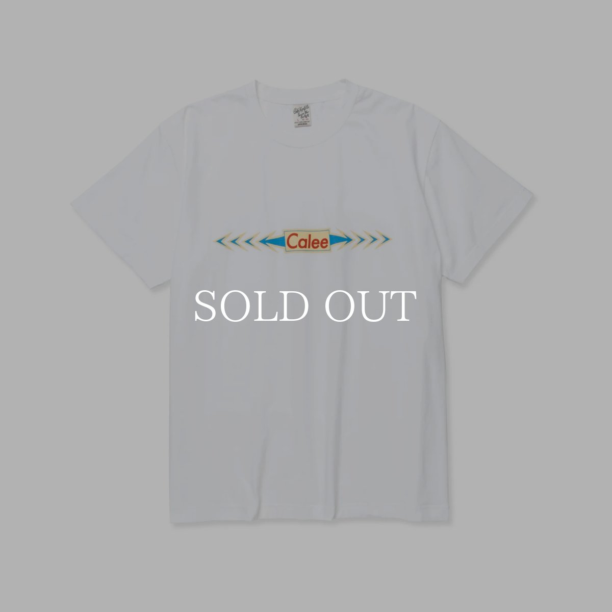画像1: CALEE  STRETCH CALEE ARROW LOGO TEE (1)