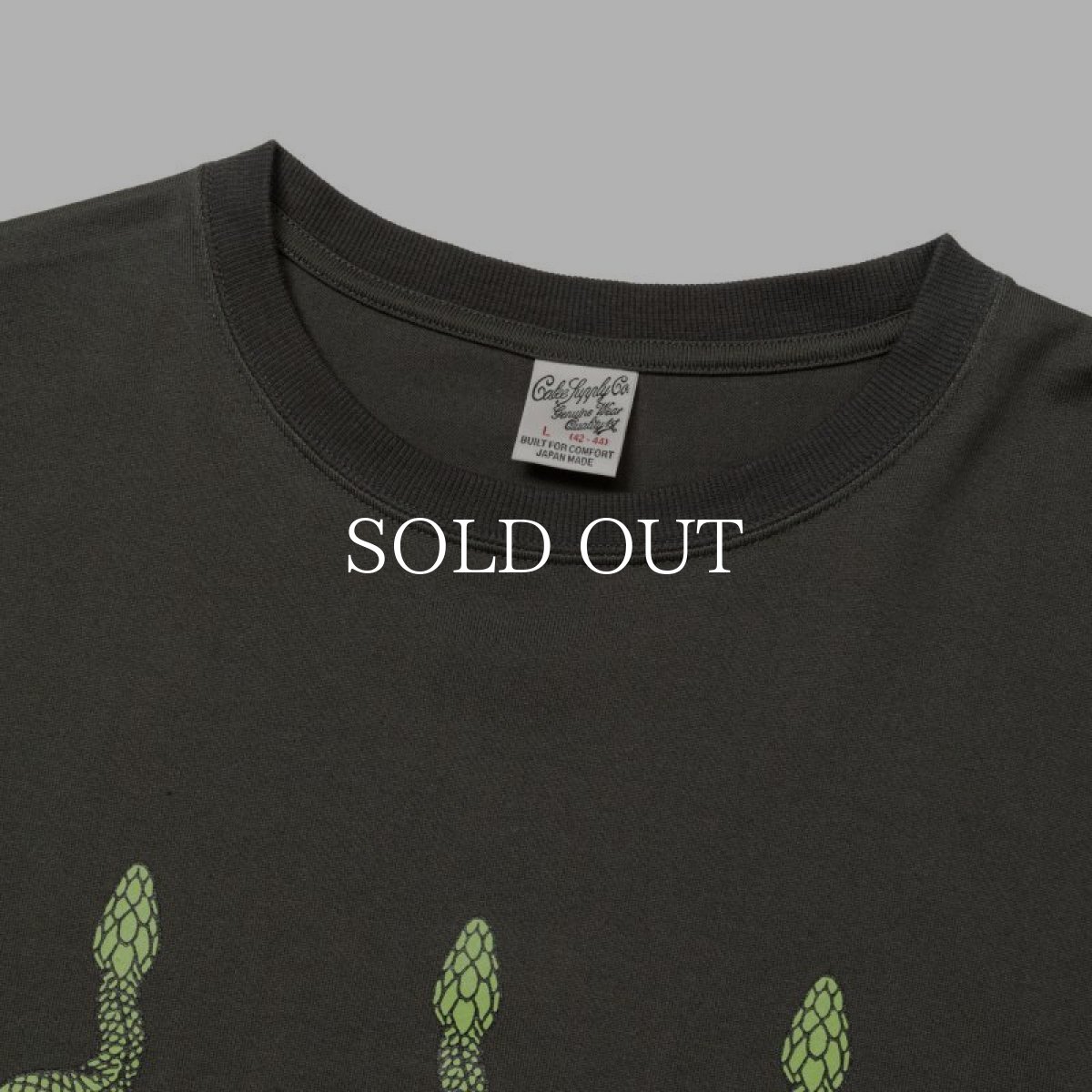 画像4: CALEE  DROP SHOULDER "INDIVIDUAL BASIS" SNAKE LOGO TEE (4)