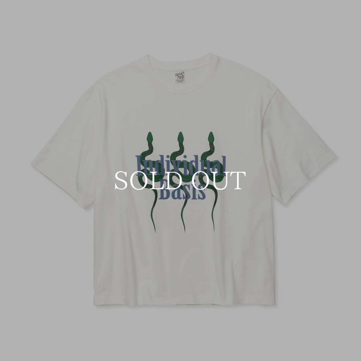 画像2: CALEE  DROP SHOULDER "INDIVIDUAL BASIS" SNAKE LOGO TEE (2)