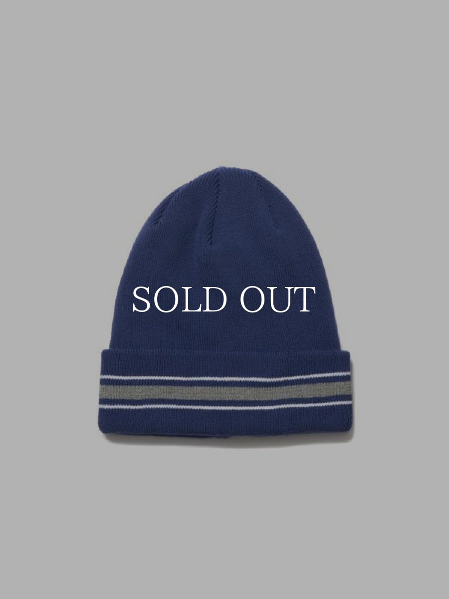 画像2: COOTIE   Dry Tech Border Big Cuffed Beanie (2)