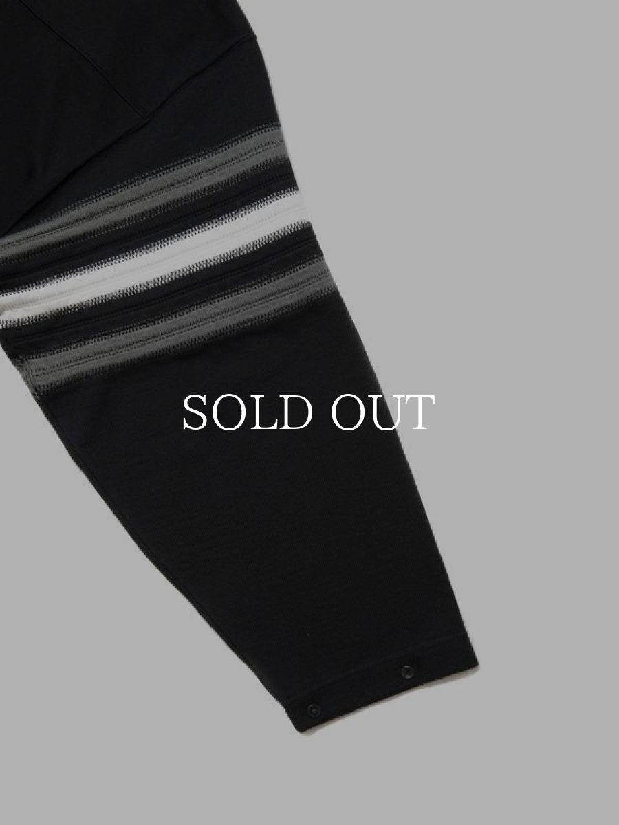 画像4: COOTIE   Heavy Oz Jersey Jacquard Sleeve Hockey Shirt (4)