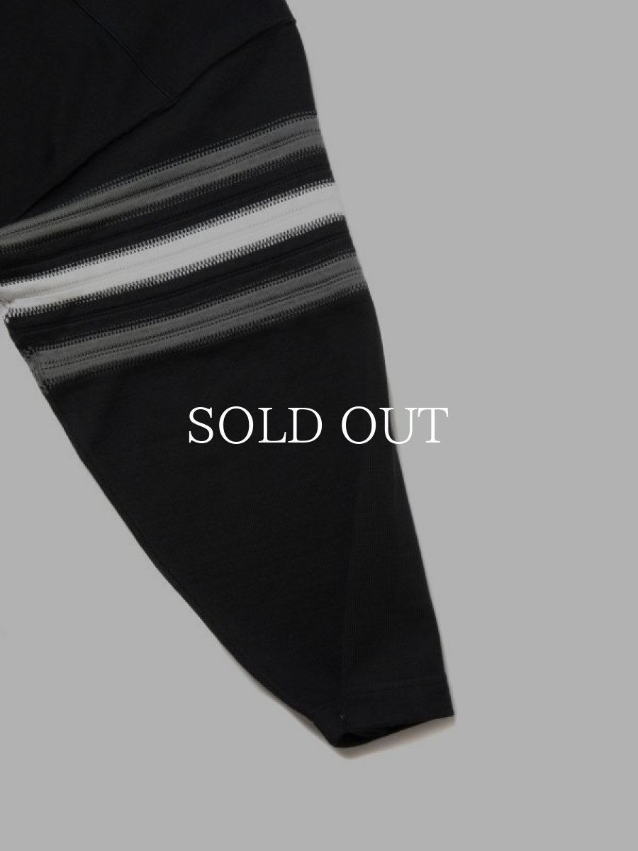 画像5: COOTIE   Heavy Oz Jersey Jacquard Sleeve Hockey Shirt (5)