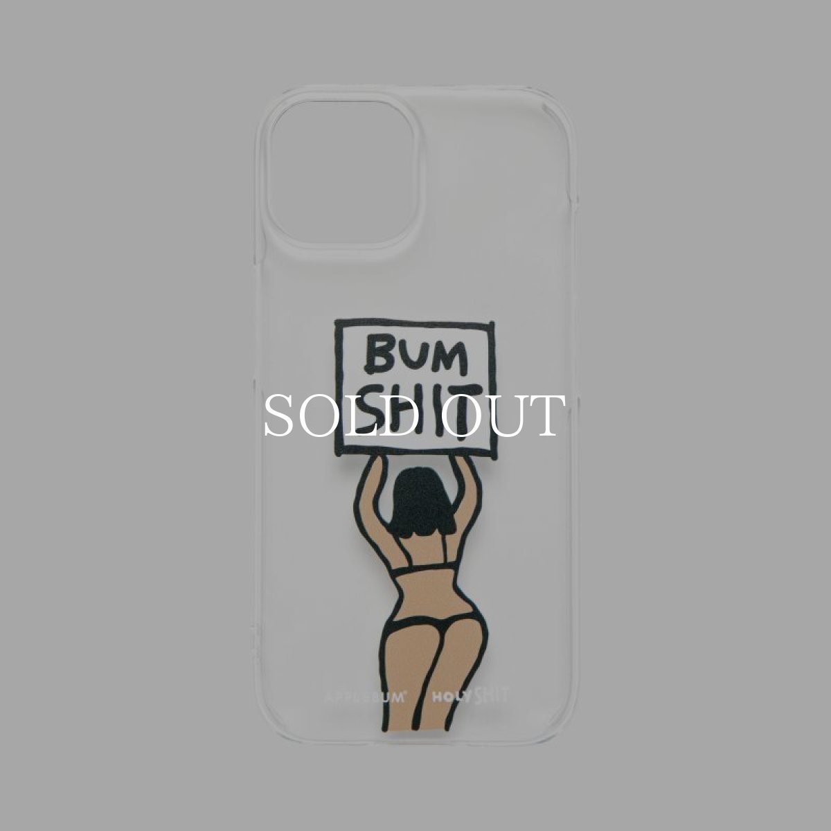 画像1: APPLEBUM  "BUM SHIT" iPhone15 Clear Case (1)