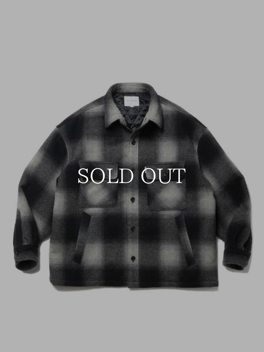 画像1: COOTIE   Ombre Check Wool CPO Jacket (1)