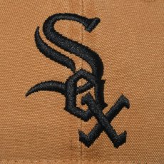 画像6: NEW ERA  9TWENTY MLB Washed Duck シカゴ・ホワイトソックス ライトブロンズ ブラックバイザー (6)
