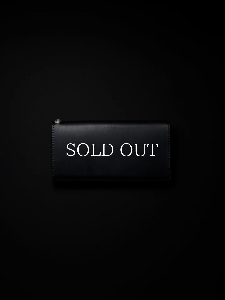 画像2: ANTIDOTE BUYERS CLUB   Trucker Long Wallet (Black Smooth Leather) (2)