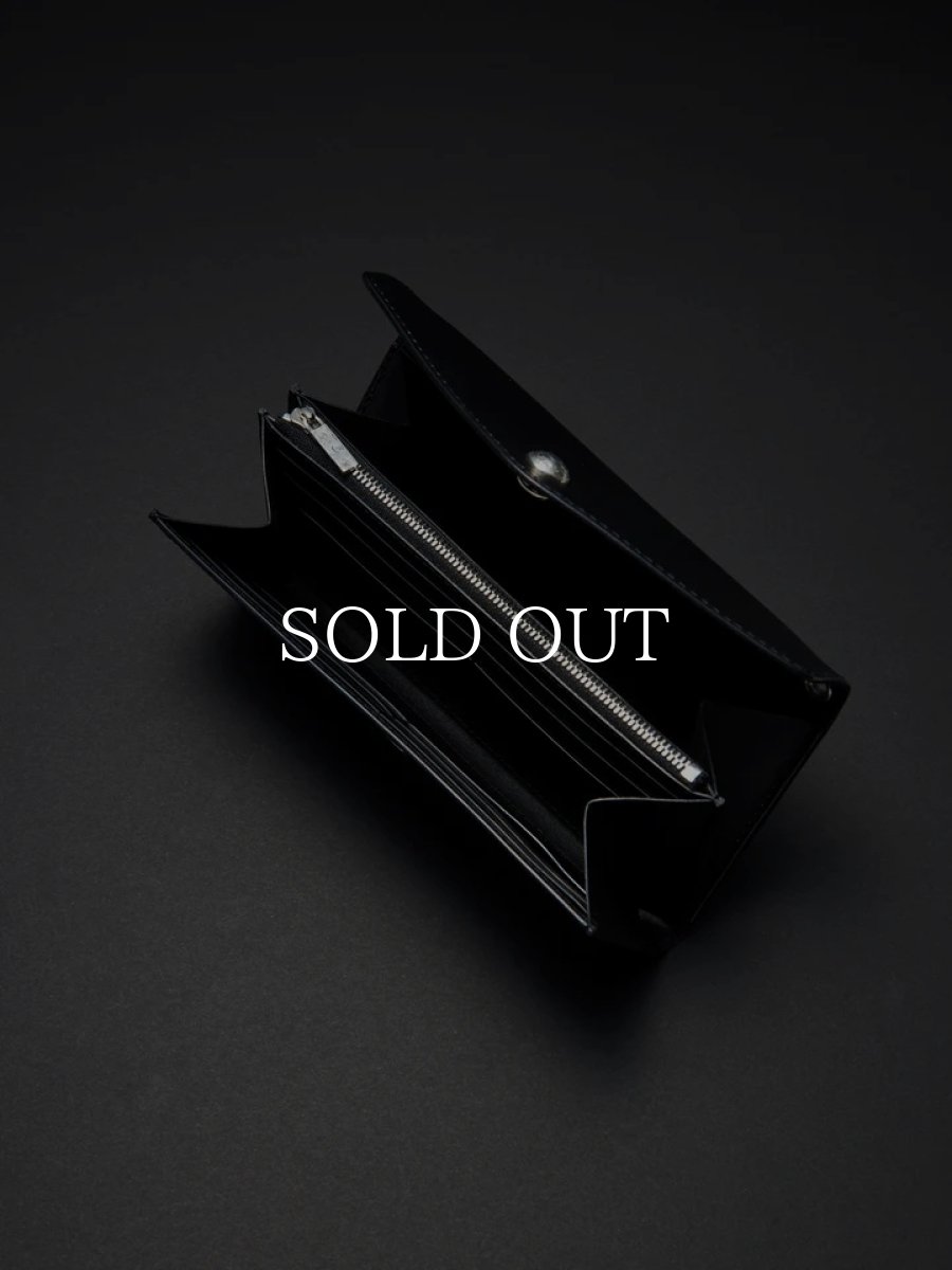 画像3: ANTIDOTE BUYERS CLUB   Trucker Long Wallet (Black Smooth Leather) (3)