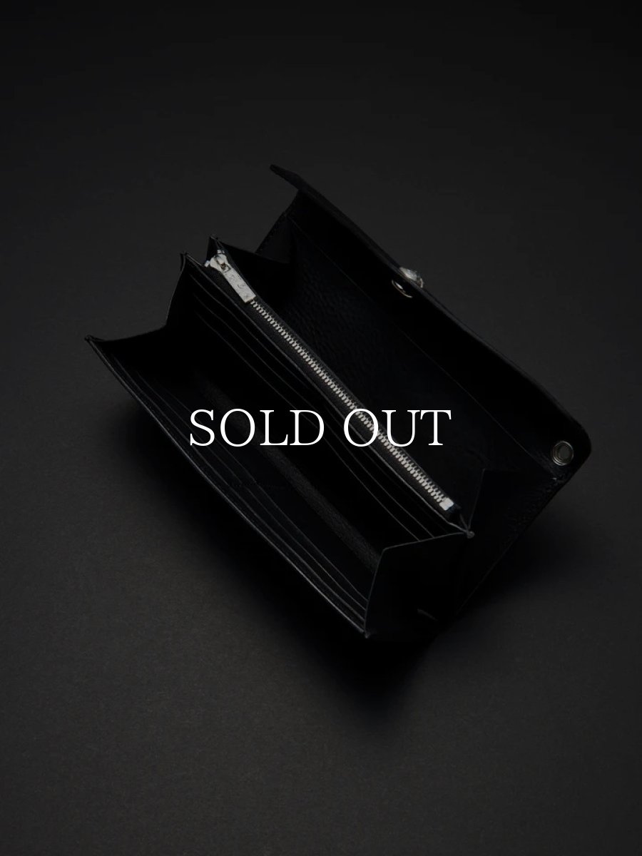 画像3: ANTIDOTE BUYERS CLUB   Trucker Long Wallet (Black Grain Leather) (3)