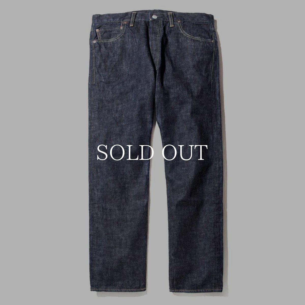 画像1: CALEE  VINTAGE REPRODUCT STRAIGHT DENIM PANTS (1)